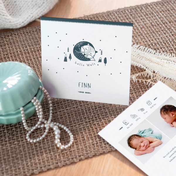 Geburtskarte Scandi Love