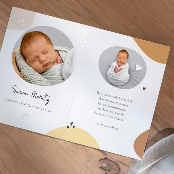 Geburtskarte Klitzeklein