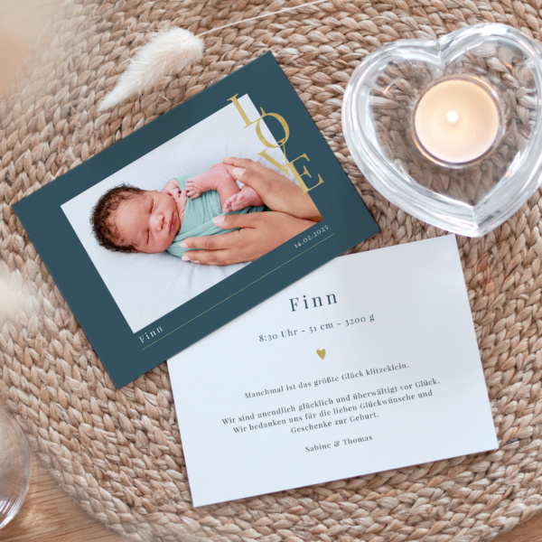 Geburtskarte Loveletter