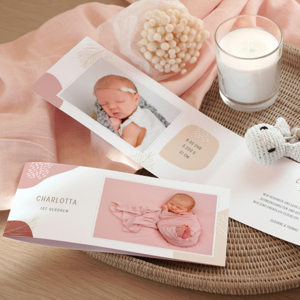 Geburtskarte Glückskind